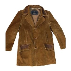 VINTAGE Sears "The Country Coat" Corduroy Retro Chore Lined Coat - SZ: 44T